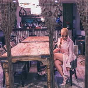 Champagne Satin Dress